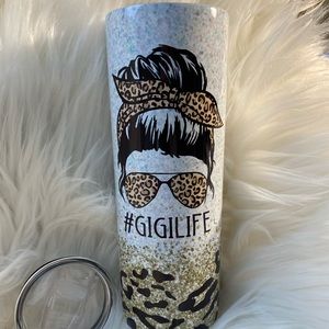 Gigi Life Leopard style 20oz Sublimated Tumbler